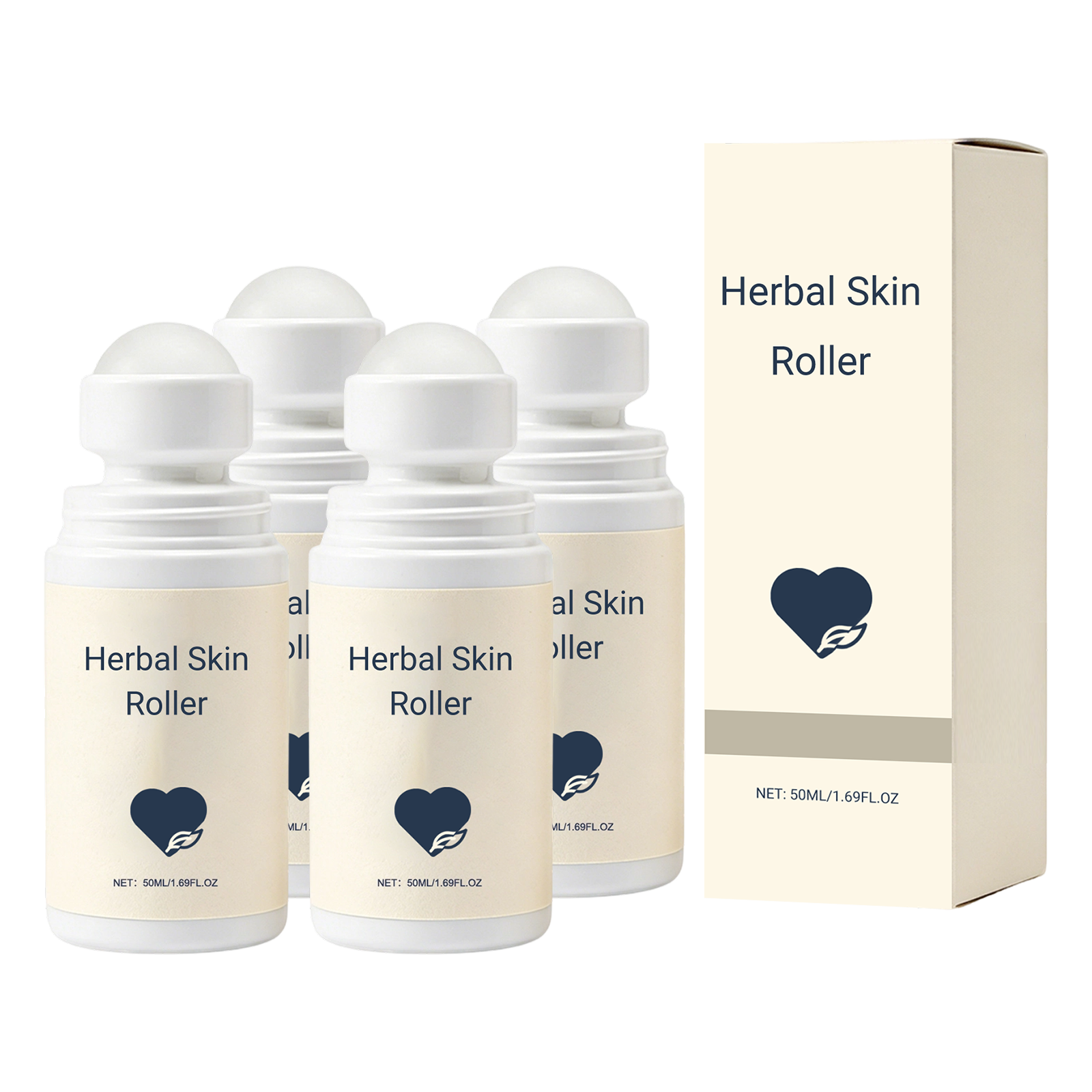 4x Botanical Skin Roller