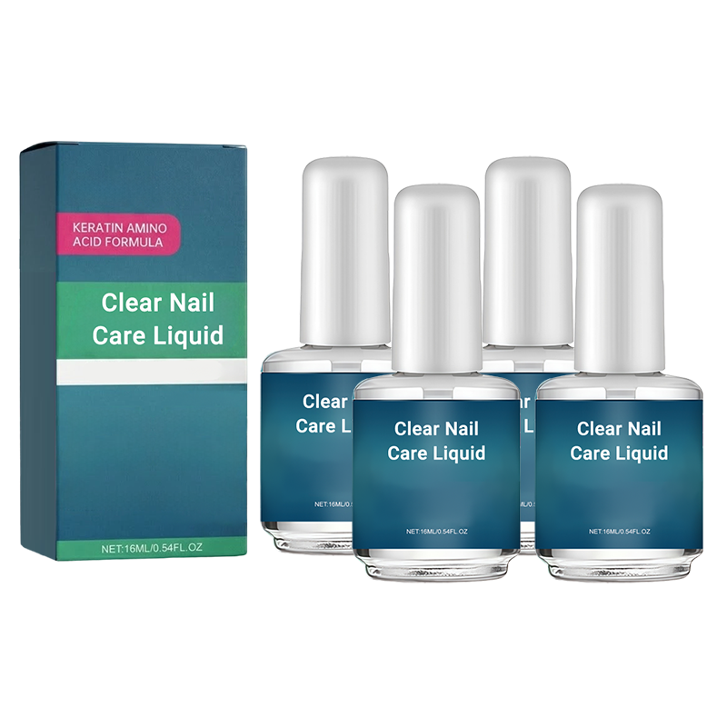 4x Clear Nail Care Liquid